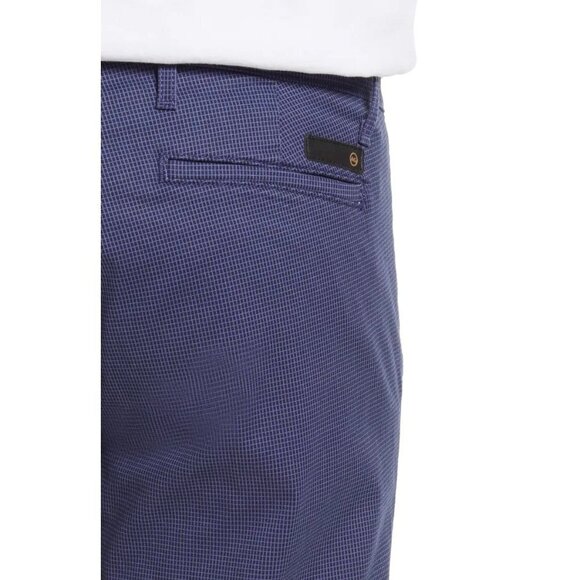AG Adriano Goldschmeid Mens Blue Print Flat Front Bermuda Shorts Sz 28 New - Picture 9 of 12